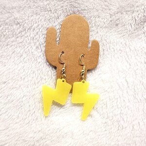 3D Print Glow in the Dark Lightning Bolt Earrings